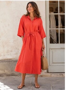Brave + True: Linen Shirt Dress